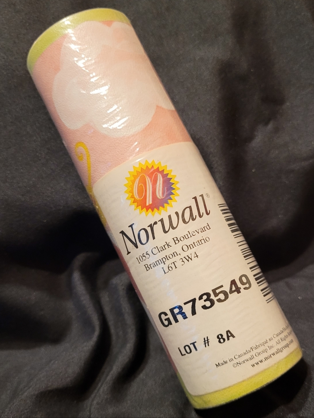NEW Vintage Norwall Vinyl Wallpaper Border GR73549 Single Roll Butterfly